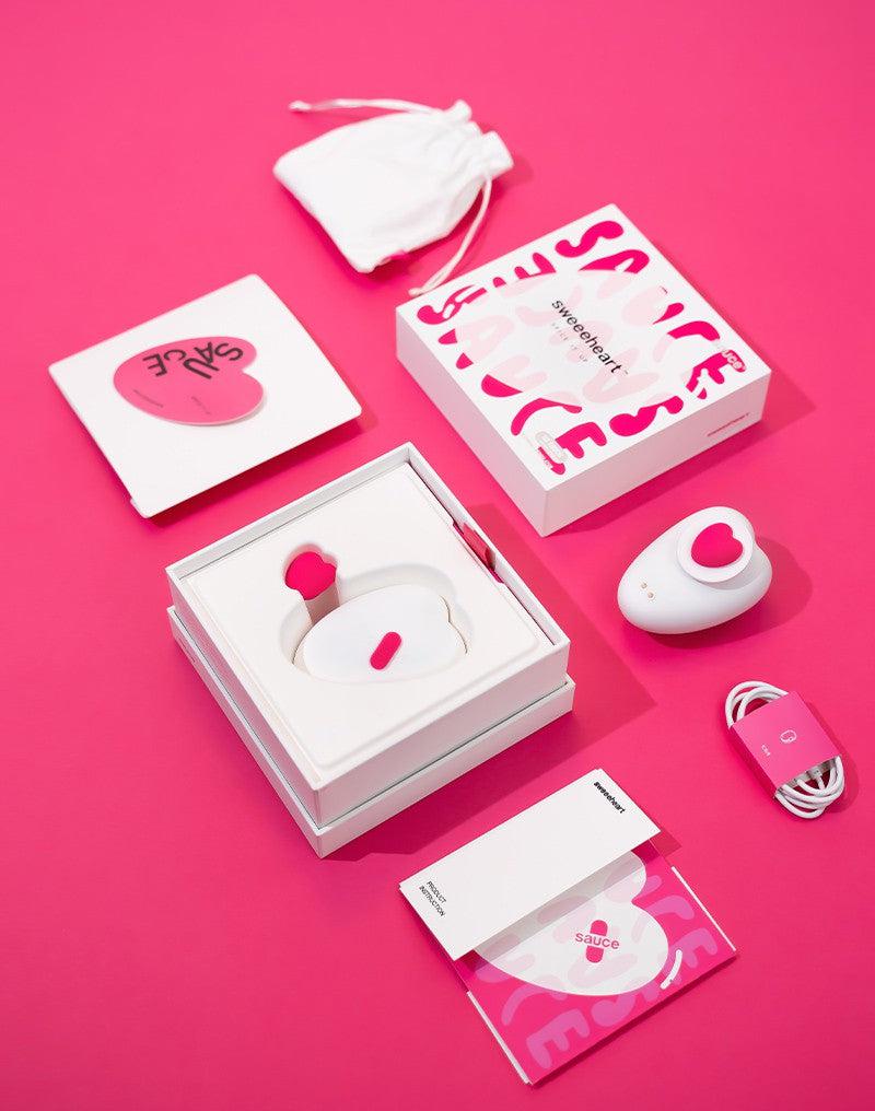 Sauce - Sweeeheart - Clitorisvibrator - Wit/Roze-Laced-up.nl
