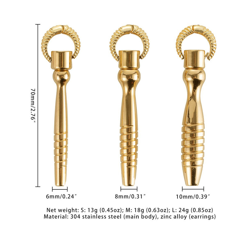 Sevanda - Bad Boy Training - Urethral Plugs Set - Goud-laced-up.nl