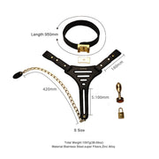 Sevanda - Beg & Ask - Kuisheidsgordel Vrouwen met Buttplug - Maat M-laced-up.nl