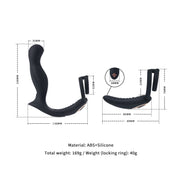 Sevanda - Black Mamba - Cockring met Vibrerende Prostaat Massager-laced-up.nl