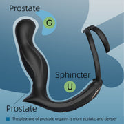 Sevanda - Black Mamba - Cockring met Vibrerende Prostaat Massager-laced-up.nl