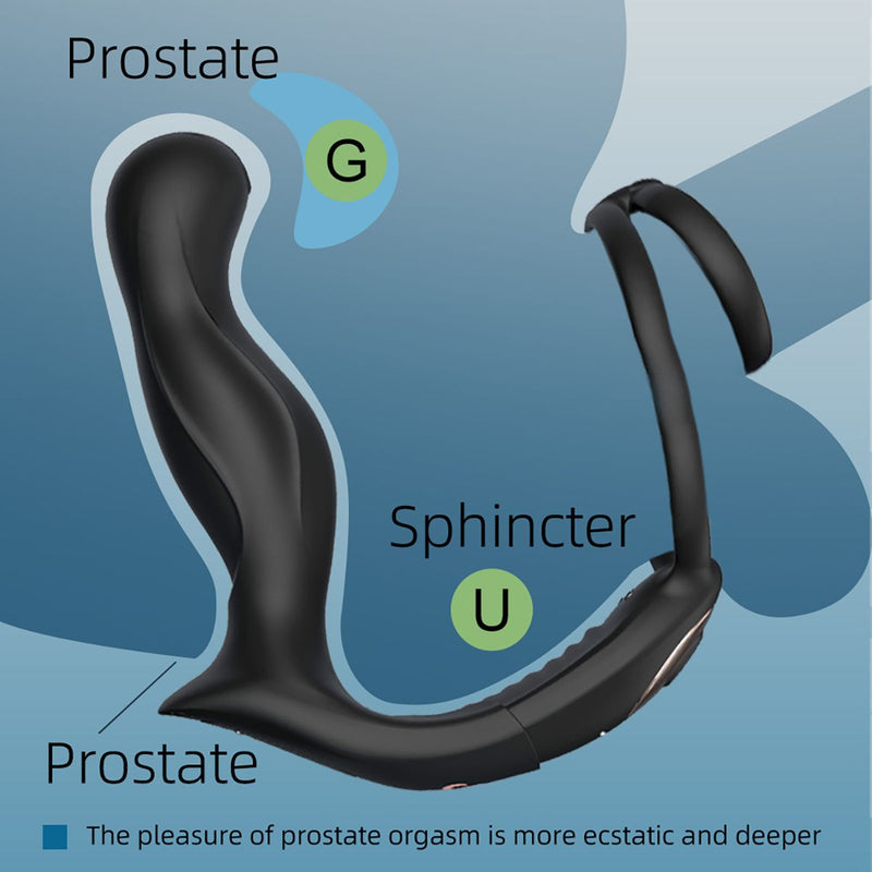 Sevanda - Black Mamba - Cockring met Vibrerende Prostaat Massager-Erotiekvoordeel.nl