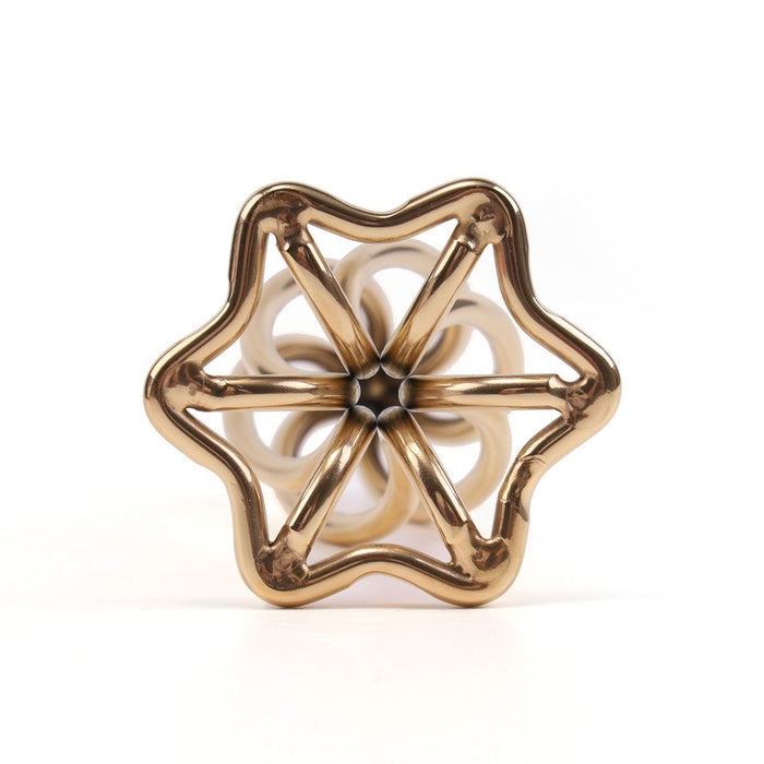 Sevanda - Buttplug - Holle Anaal Plug In Spiraal Vorm - RVS - Goudkleurig - Verkrijgbaar in 3 maten-Laced-up.nl