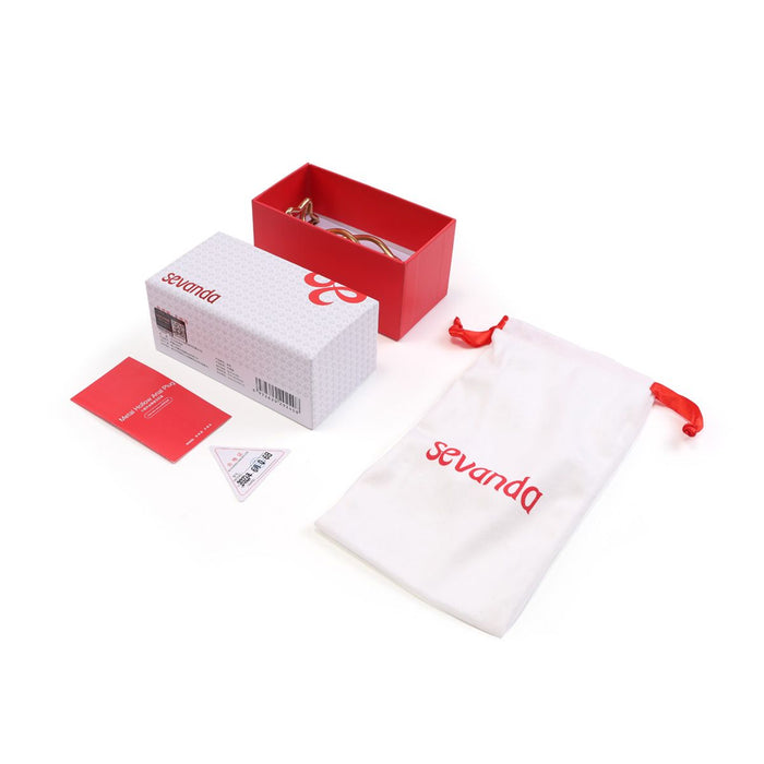 Sevanda - Buttplug - Holle Anaal Plug In Spiraal Vorm - RVS - Goudkleurig - Verkrijgbaar in 3 maten-Laced-up.nl