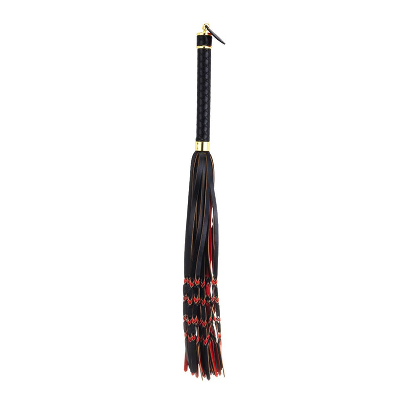 Sevanda - Gevlochten Flogger - Zwart/Rood-laced-up.nl