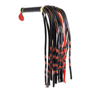 Sevanda - Gevlochten Flogger - Zwart/Rood-laced-up.nl