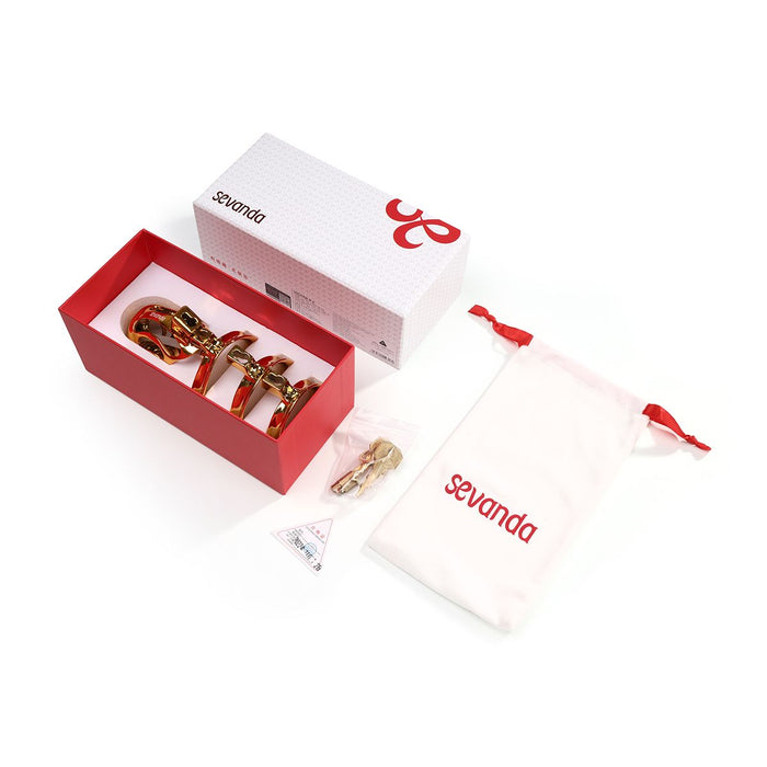 Sevanda - Kuisheidskooi - Goudkleurige Peniskooi Met Drie Verschillende Maat Ring-Laced-up.nl