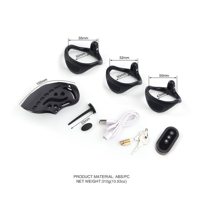 Sevanda - Nautilus - E-stim Electrosex Kuisheidskooi - Zwart-Laced-up.nl