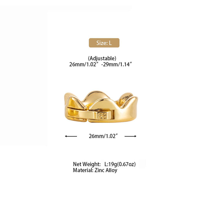 Sevanda - Ring of Kings - Eikelring Kroon - Maat L - Goud-laced-up.nl