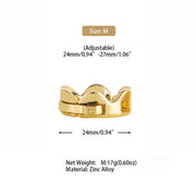 Sevanda - Ring of Kings - Eikelring Kroon - Maat M - Goud-laced-up.nl