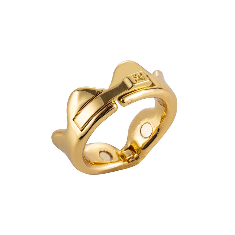 Sevanda - Ring of Kings - Eikelring Kroon - Maat M - Goud-laced-up.nl
