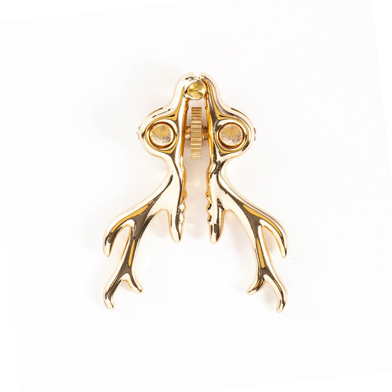 Sevanda - Stag - Tepelklemmen met Hertengewei en Hanger - Goud-laced-up.nl