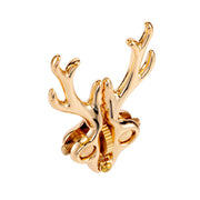Sevanda - Stag - Tepelklemmen met Hertengewei en Hanger - Goud-laced-up.nl
