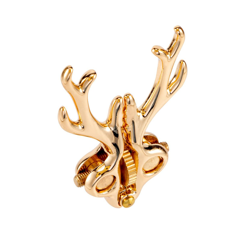 Sevanda - Stag - Tepelklemmen met Hertengewei en Hanger - Goud-laced-up.nl