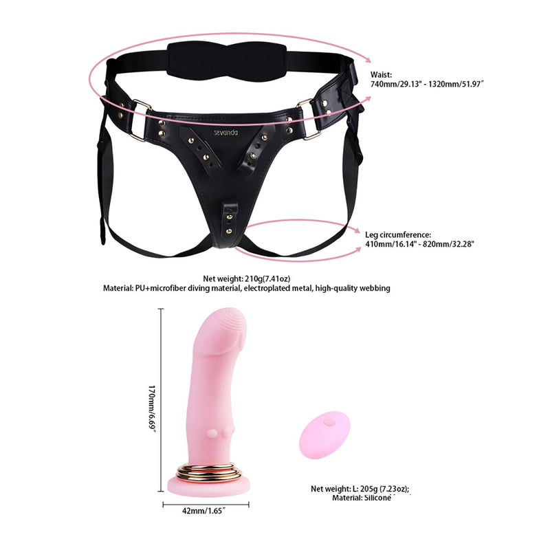 Sevanda - Strap-on met Afstandsbediening - Maat L-laced-up.nl