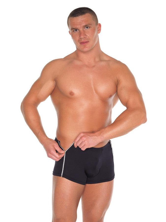 Amorable - Short Voor Heren Met Twee Ritsjes - Zwart-Laced-up.nl