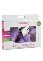 Shots Toys - Metalen Handboeien met Paarse Bonte Bekleding - Met Slot-Laced-up.nl