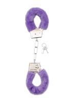 Shots Toys - Metalen Handboeien met Paarse Bonte Bekleding - Met Slot-Laced-up.nl