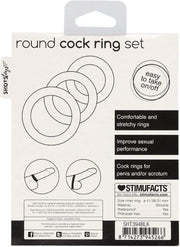 Shots Toys - Ronde Cockring Set - 3 Stuks - Zwart-Laced-up.nl