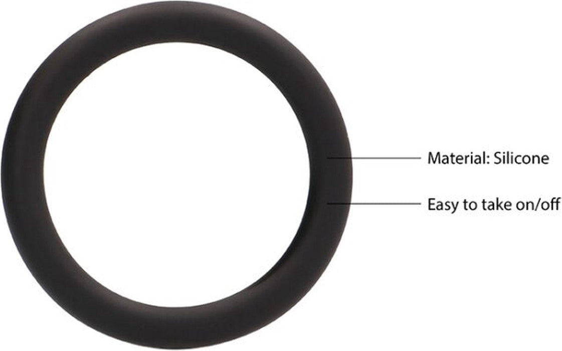 Shots Toys - Ronde Cockring Set - 3 Stuks - Zwart-Laced-up.nl