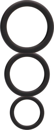 Shots Toys - Ronde Cockring Set - 3 Stuks - Zwart-Laced-up.nl