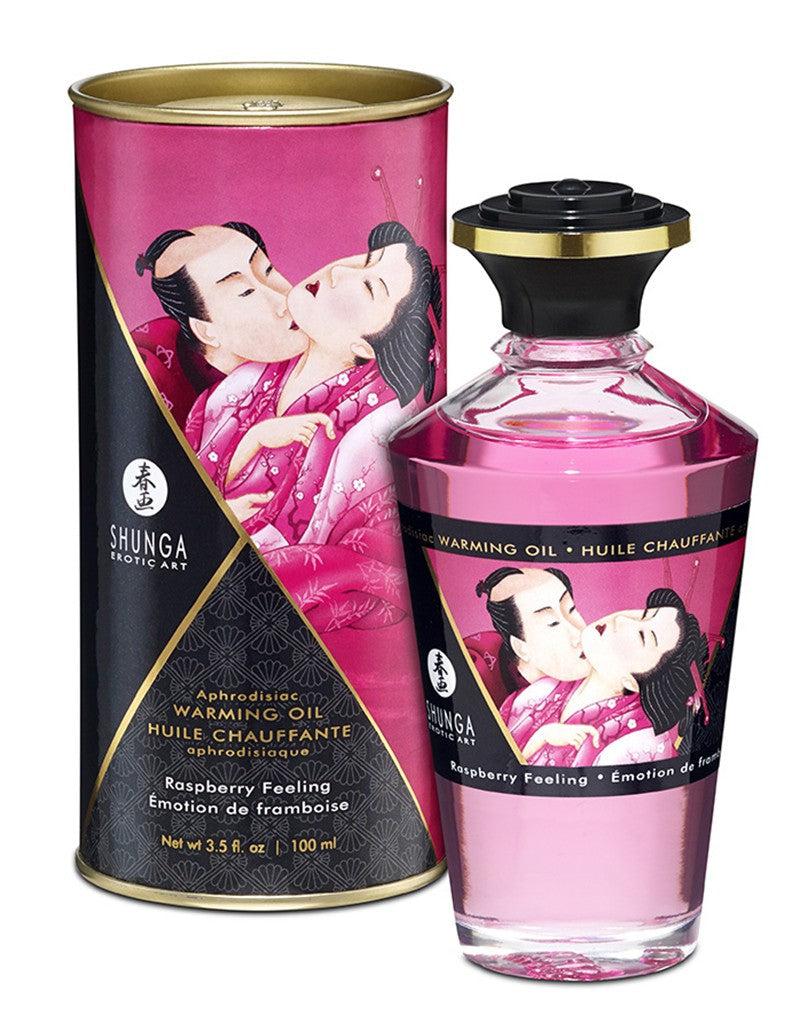 Shunga - Aphrodisiac - Verwarmende Olie Voor Erogene Zones - Om te Kussen/Likken - RaspBerry Feeling-Laced-up.nl