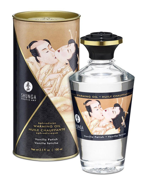 Shunga - Aphrodisiac - Verwarmende Olie Voor Erogene Zones - Om te Kussen/Likken - Vanilla Fetish-Laced-up.nl