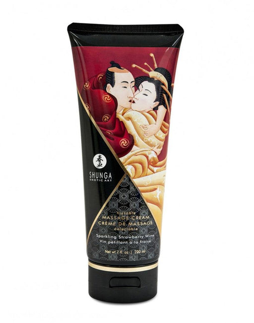 Shunga - Kissable Massage Cream Sparkling StrawBerry Wine-Laced-up.nl