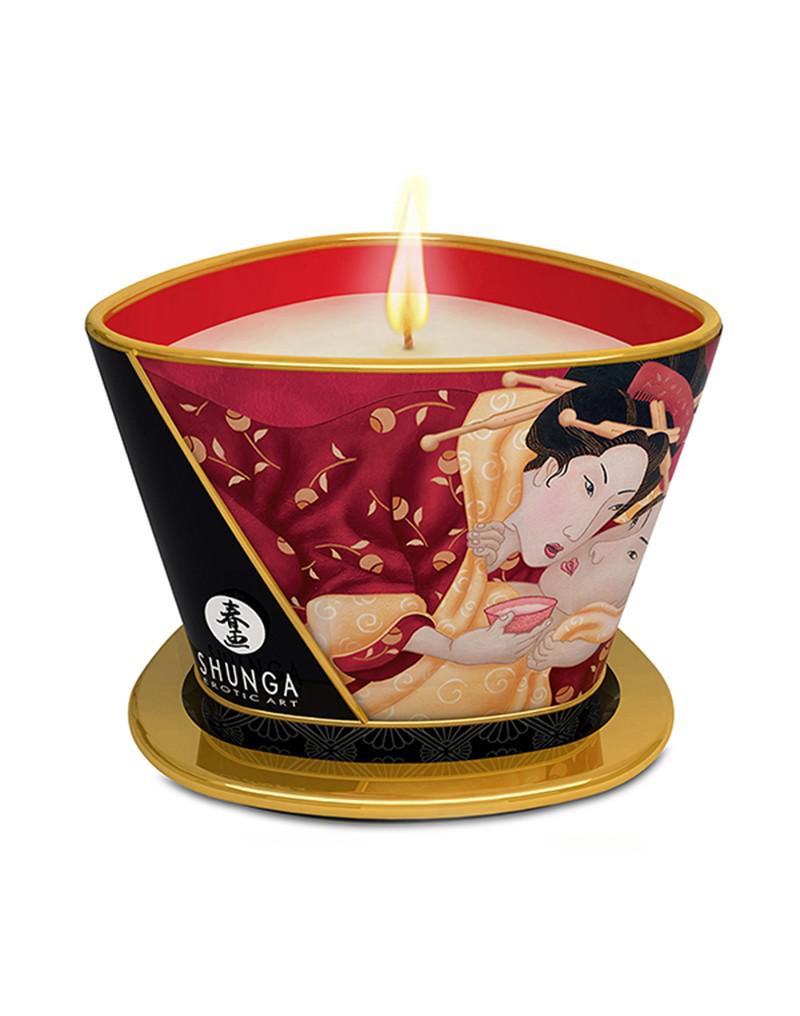 Shunga - Massagekaars - Strawberry Wine Romance-Laced-up.nl