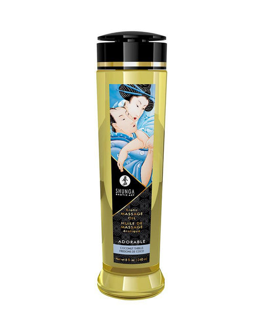 Shunga - Massageolie - Adorable Coconut - 240 ml-Laced-up.nl