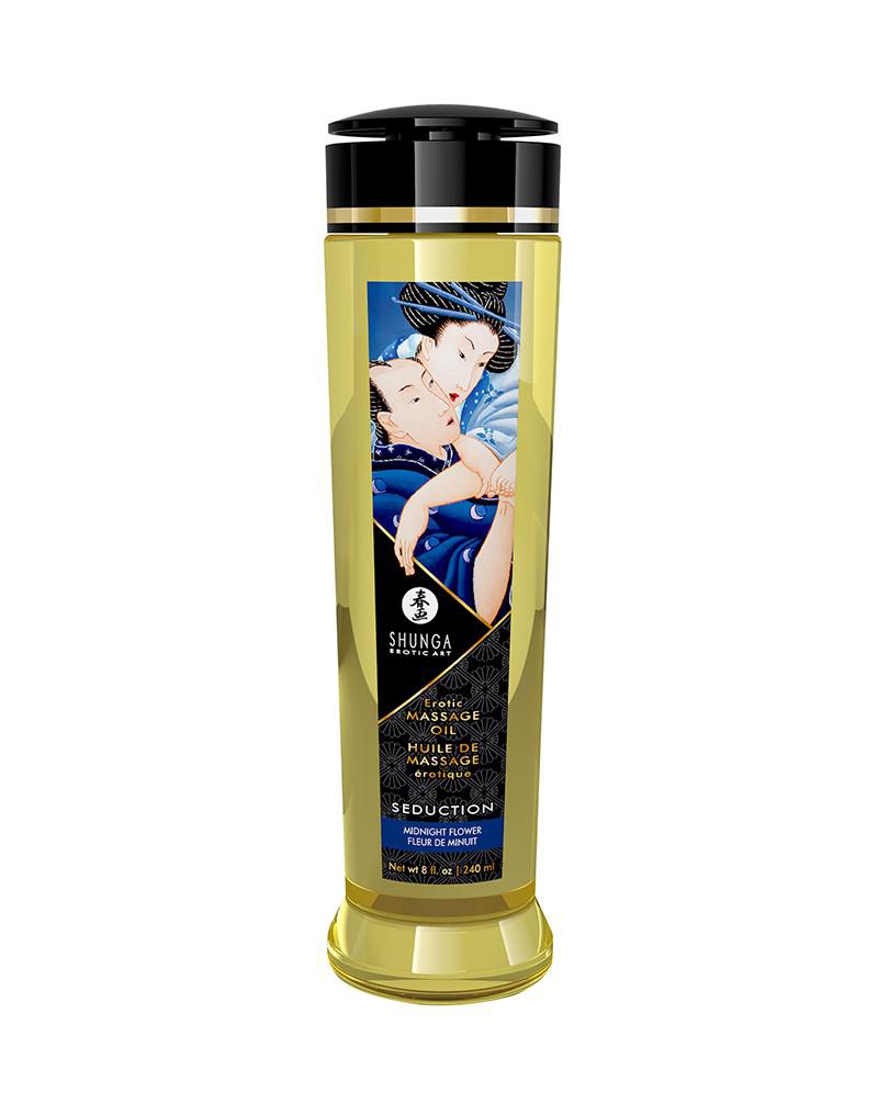 Shunga - Massageolie - Seduction Midnight Flower - 240 ml-Laced-up.nl