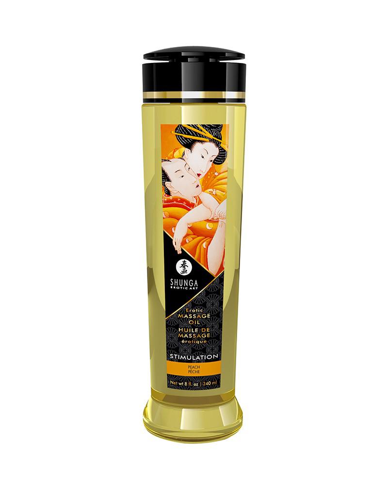 Shunga - Massageolie - Stimulation Peach - 240 ml-Laced-up.nl