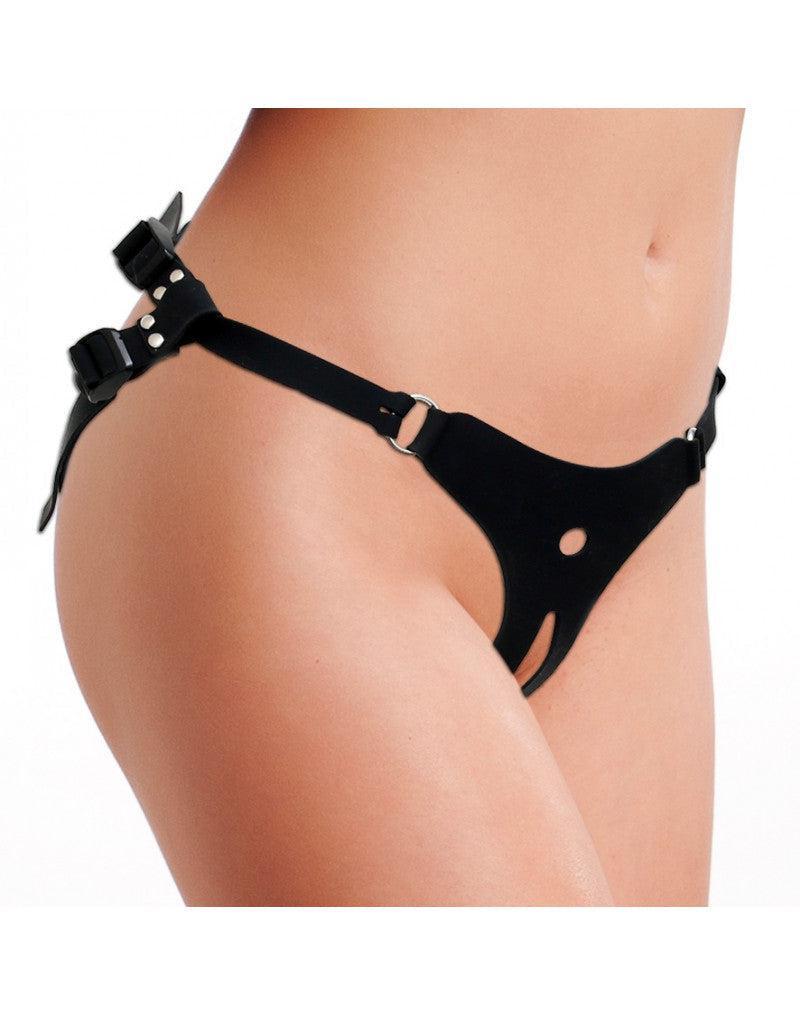 Rimba - Siliconen Strap-On Harnas zonder Dildo-Laced-up.nl