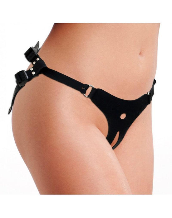 Rimba - Siliconen Strap-On Harnas zonder Dildo-Laced-up.nl