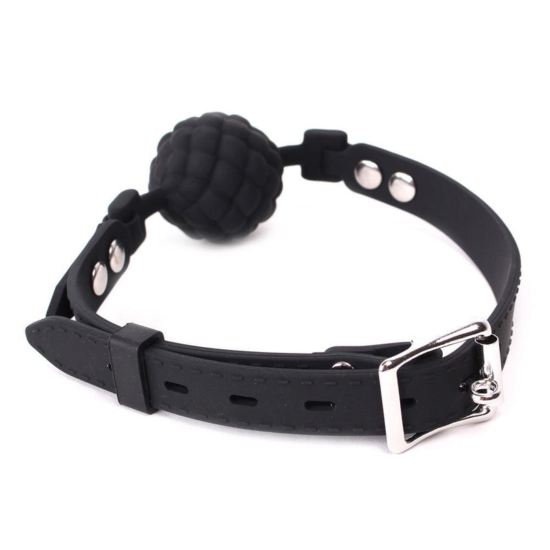 Siliconen ball gag Met honingraat motief-Laced-up.nl