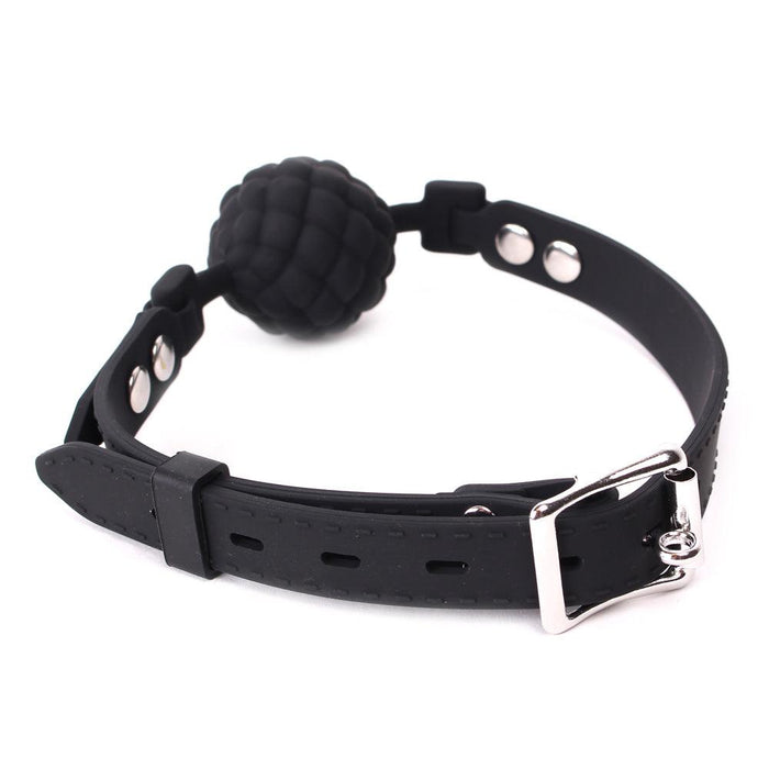 Siliconen ball gag Met honingraat motief-Laced-up.nl