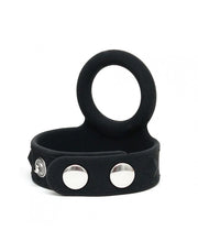 Rimba - Siliconen Penis Strap Met Cockring - Verstelbaar Met Drukknopen-Laced-up.nl