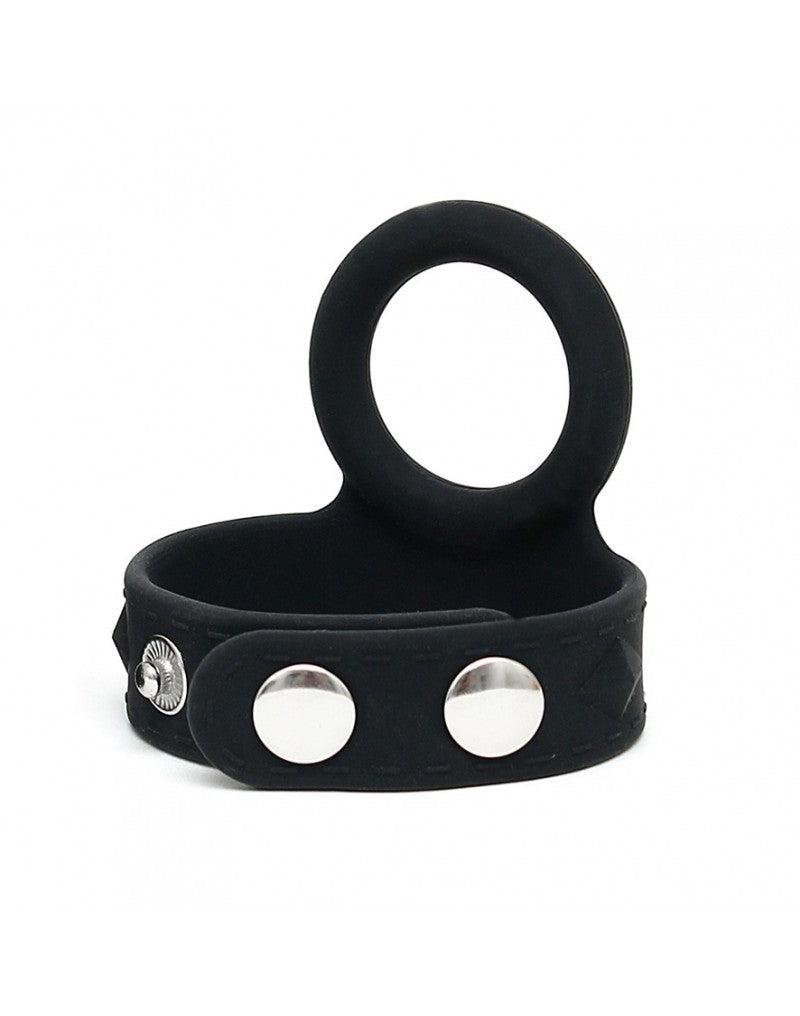 Rimba - Siliconen Penis Strap Met Cockring - Verstelbaar Met Drukknopen-Laced-up.nl