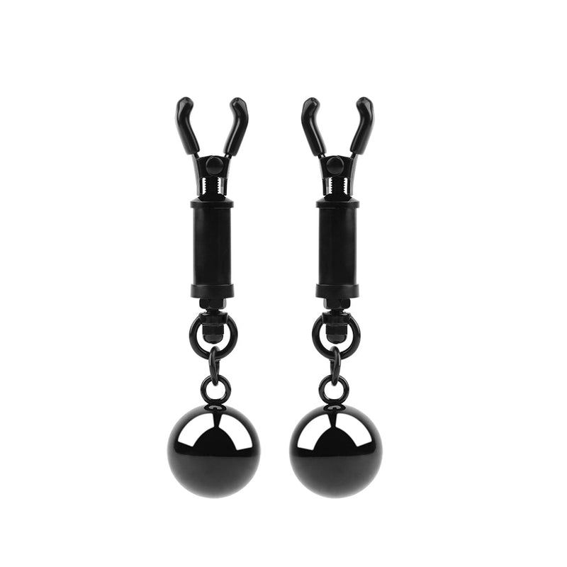 Sins Inquisition - Playful Tepelklemmen Met Gewichten- Zwart-Laced-up.nl