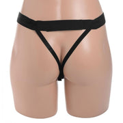Size Matters - Holle Strap-On Siliconen Dildo Met Harnas - Beige-roze/Zwart-Laced-up.nl