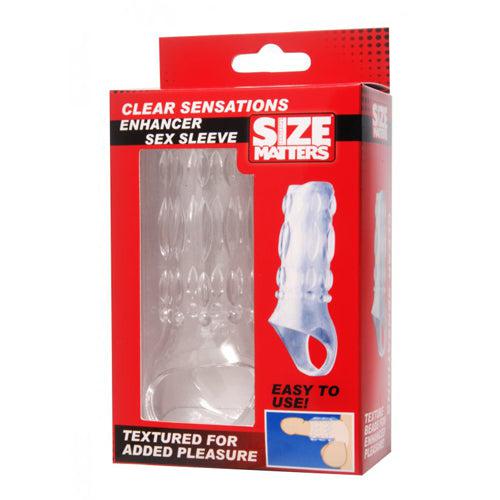 Size Matters - Penis Sleeve Met Relief - Transparant-Laced-up.nl