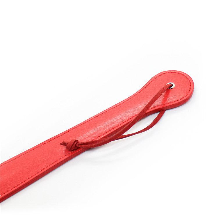 Smalle Leren plak Clap - Rood-Laced-up.nl