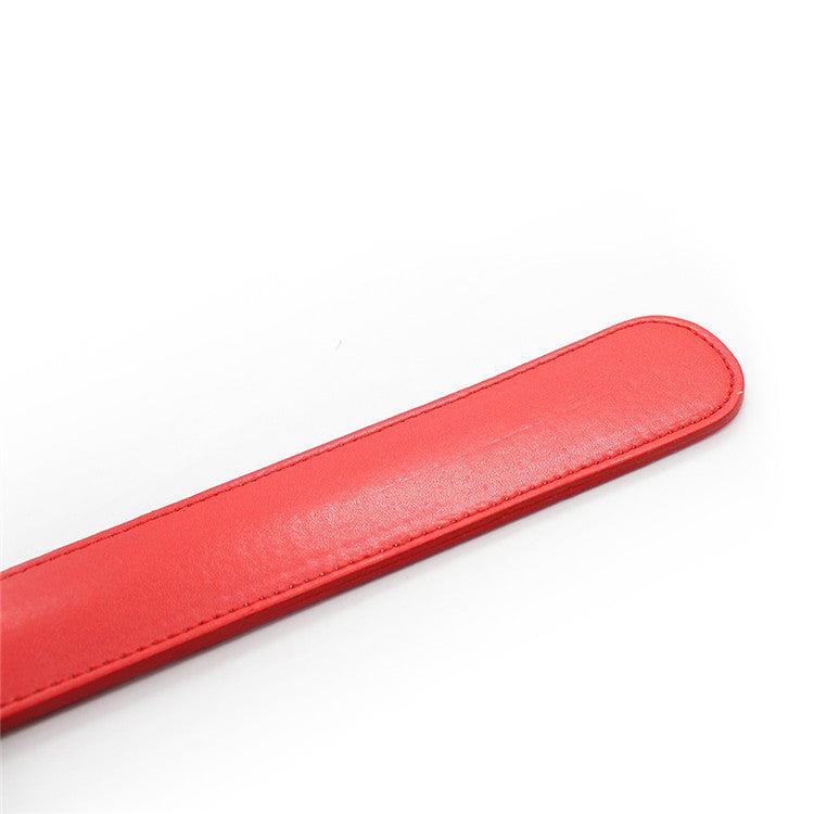 Smalle Leren plak Clap - Rood-Laced-up.nl