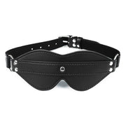 Smart Moves - Eye Mask with Decorative Strap - PU Leather - Black - Laced-up.nl