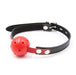Smart Moves - Breathable Locking Bal Gag - Zwart/Rood-Laced-up.nl