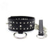 Smart Moves - Brede Collar met Decoratieve Spijkers en Studs - Zwart-Laced-up.nl