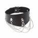 Smart Moves - Brede Collar met Kettingen - Zwart-Laced-up.nl