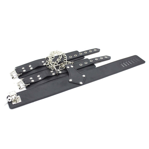 Smart Moves - Collar en Polsboeien Set met Ketting - Zwart-Laced-up.nl