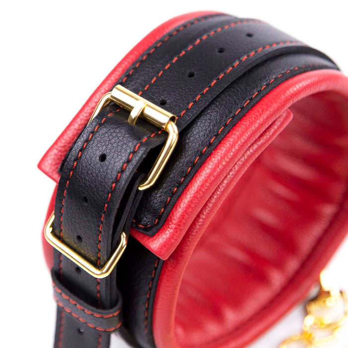 Smart Moves - Collar met Gouden Ketting - Zwart/Rood-Laced-up.nl