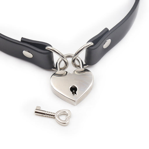 Smart Moves - Collier avec fermoir en forme de cœur - Noir - Laced-up.nl